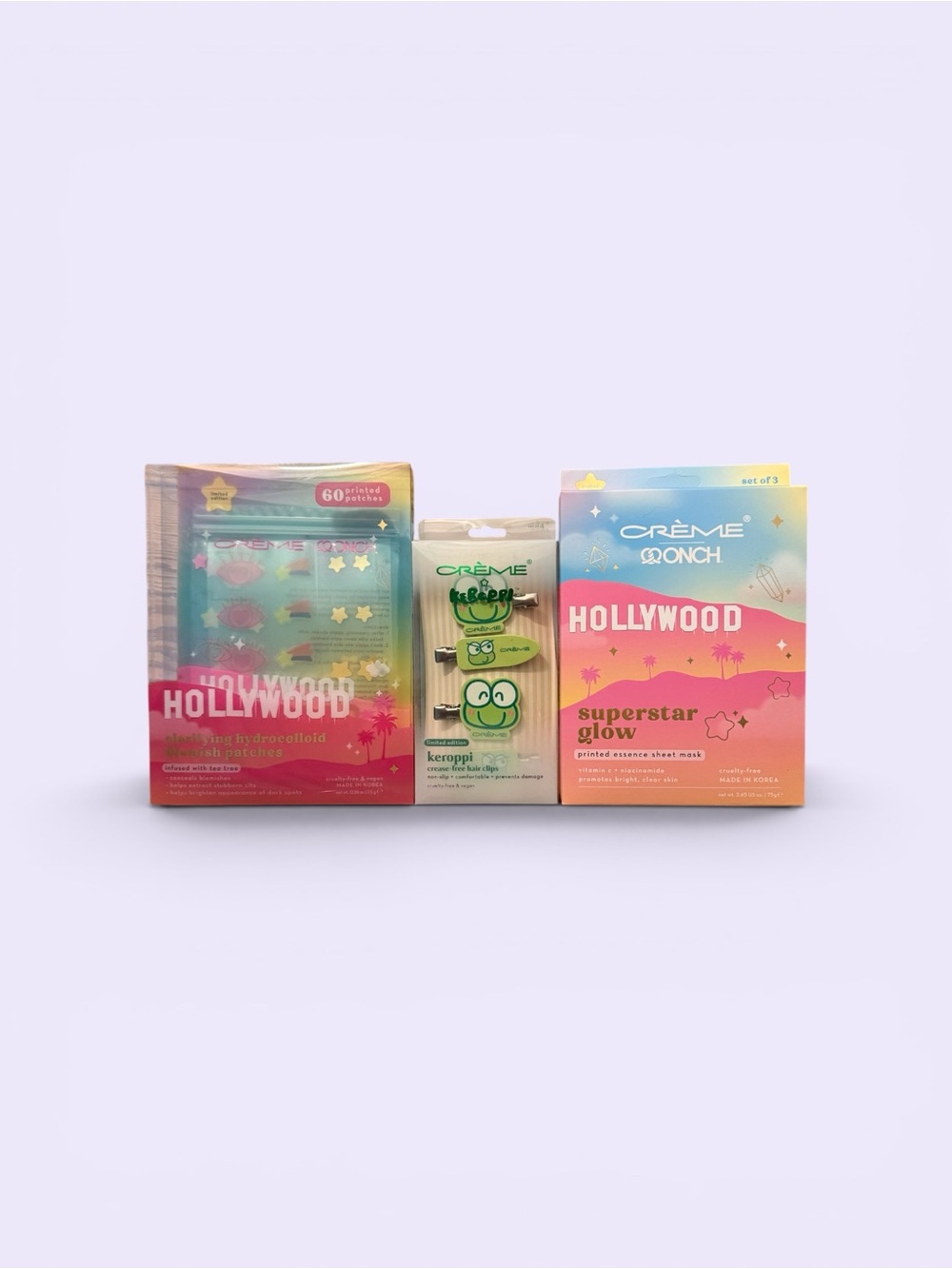 Set of 3 CRÈME by QONCH Hollywood and by Keropi